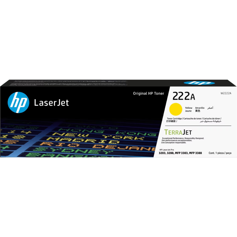 HP W2222A 222A Yellow Original LaserJet Toner Cartridge