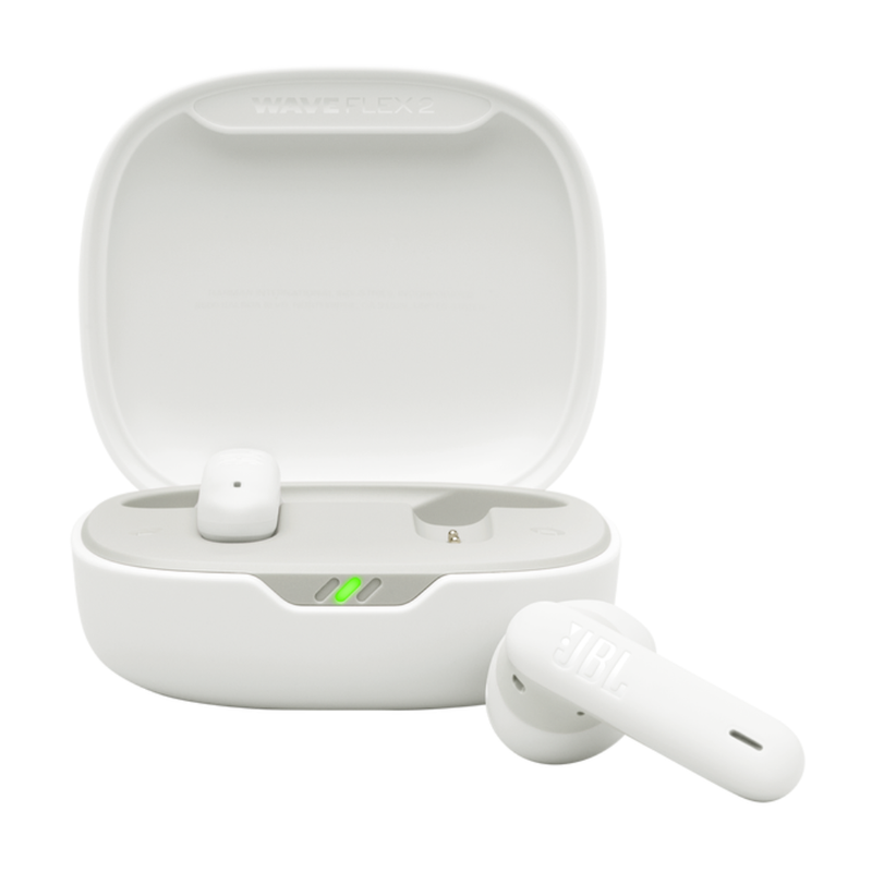 JBL Wave Flex 2 (White) – WFLEX2WHT True Wireless Earbuds with 12mm Drivers, 40H Battery, IP54 Water Resistance & Bluetooth 5.3