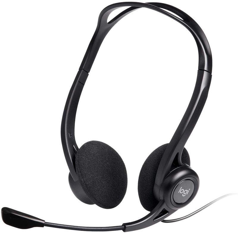 Logitech USB Headset H960 Stereo Headphones with Mic for Calls, Work & Meetings