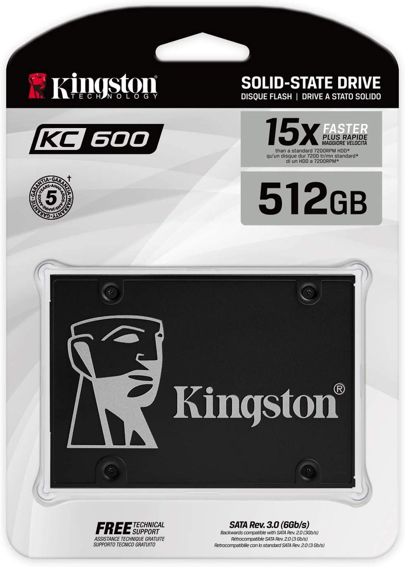 KINGSTON KC600 512GB SATA 3 2.5" SSD | SKC600/512G