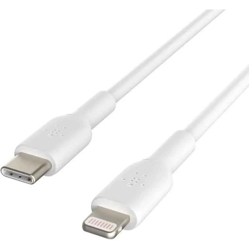 Belkin BoostCharge Flex USB-C to Lightning Silicone Cable 3m – White | CAA009BT3MWH