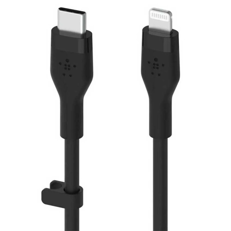 Belkin BoostCharge Flex USB-C to Lightning Silicone Cable 3m – Black | CAA009BT3MBK
