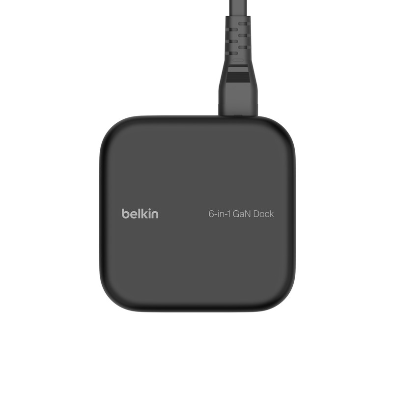 Belkin Connect USB-C 6-in-1 Core GaN Dock 130W – Black | INC018VFBK