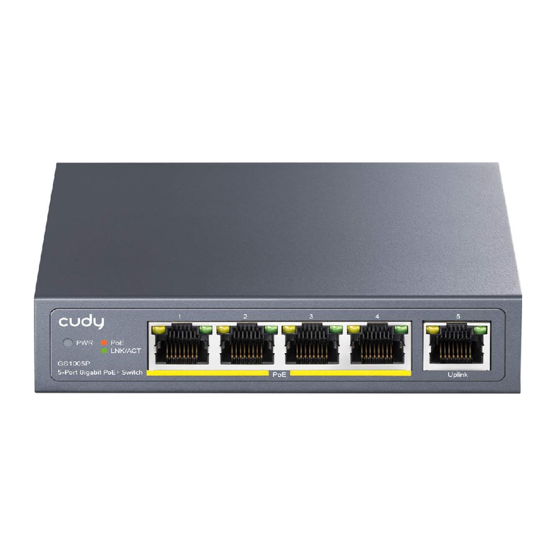 Cudy 5 Port Gigabit PoE Switch | GS1005P