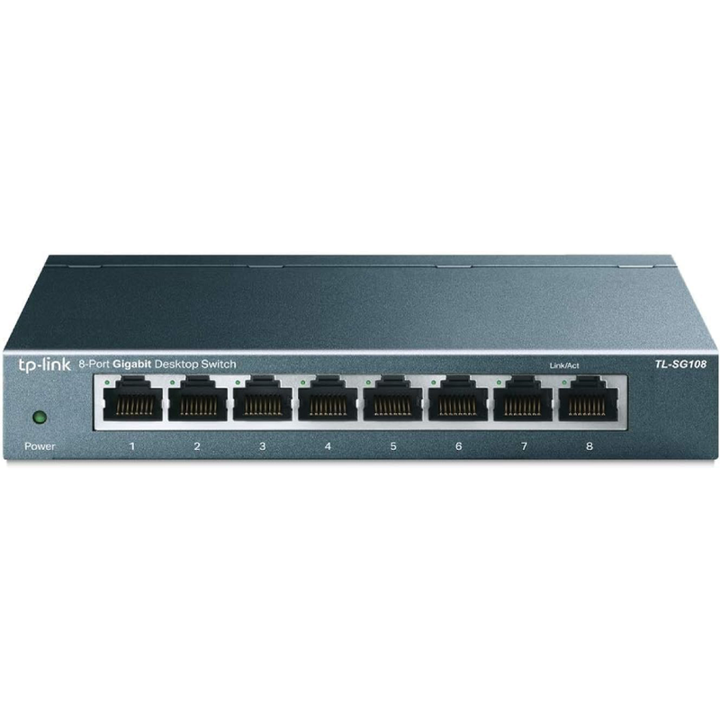 TP-Link SG108 8-Port Gigabyte Desktop Switch with Steel Case | SG108