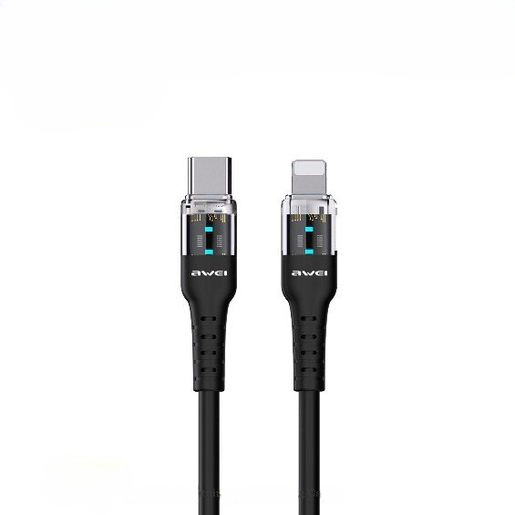 AWEI Smart Fast Charging Cable For Lightning 100cm Black | CL-138L-BLACK