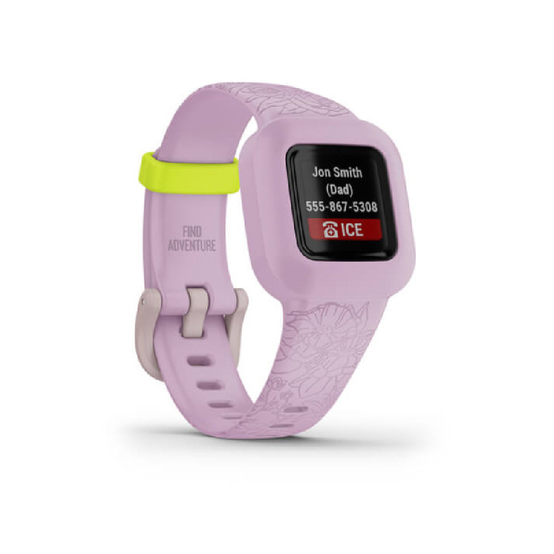 Garmin Vívofit Junior 3 Fitness Tracker - Lilac Floral | 010-02441-01