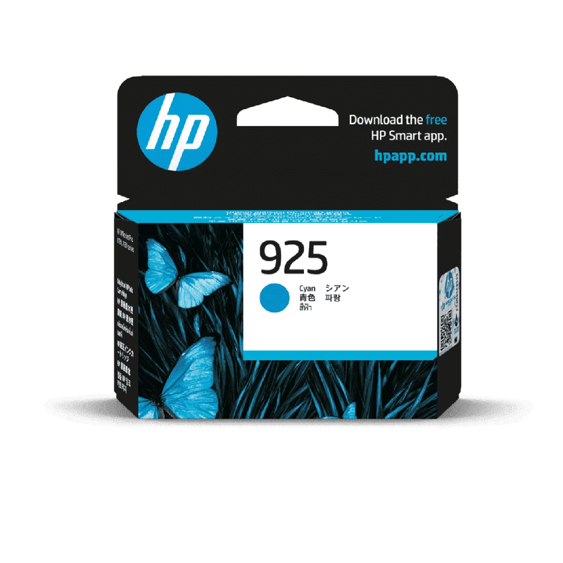 HP 925 Original Ink Cartridge - Cyan | 4K0V6PE