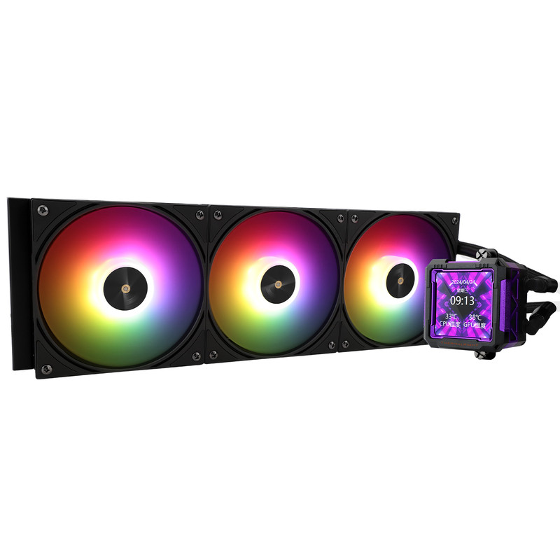 Thermalright Frozen Warframe PRO 360 ARGB Liquid CPU Cooler – Black with LCD Screen