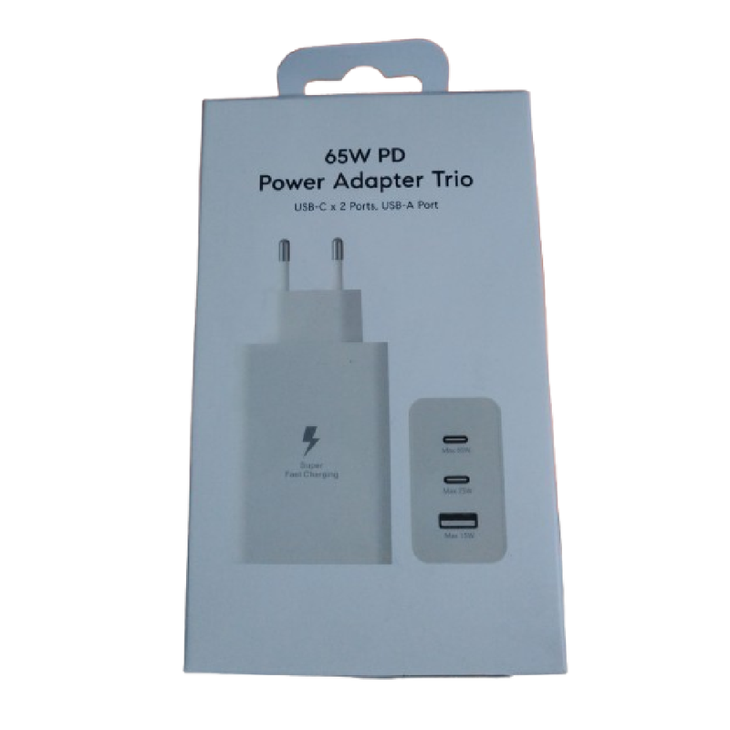 OEM 65W USB-C Trio Adapter, White