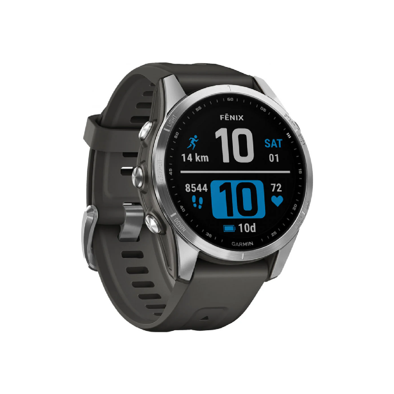 Garmin Fenix 7S Smart Watch - Silver With Graphite Band | 010-02539-01