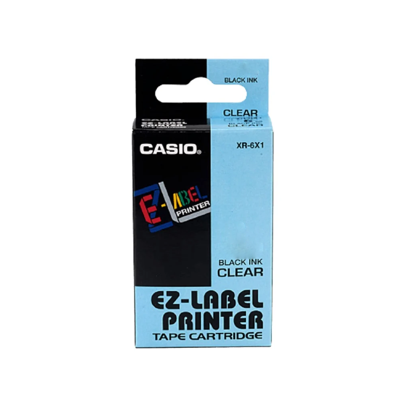 Casio Label Tape Cassette - Blue | XR-12BU1-W-DJ1
