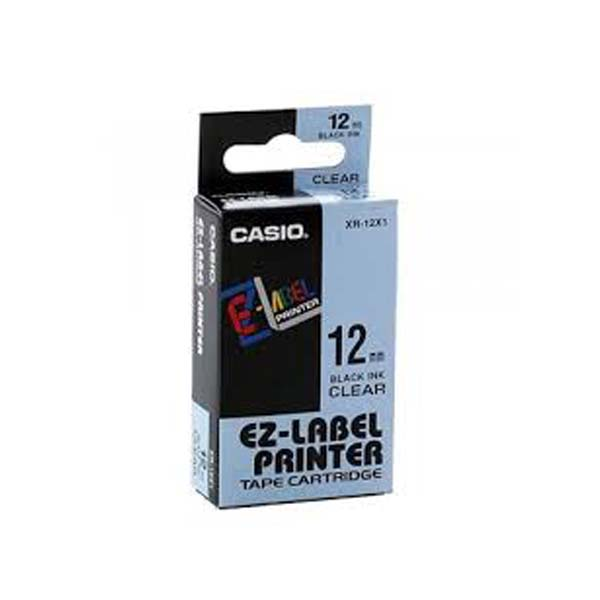 Casio XR-18WEB1-W-DJ1 Label Tape Cassette - Black on Blue, 18 mmc | XR-18WEB1-W-DJ1