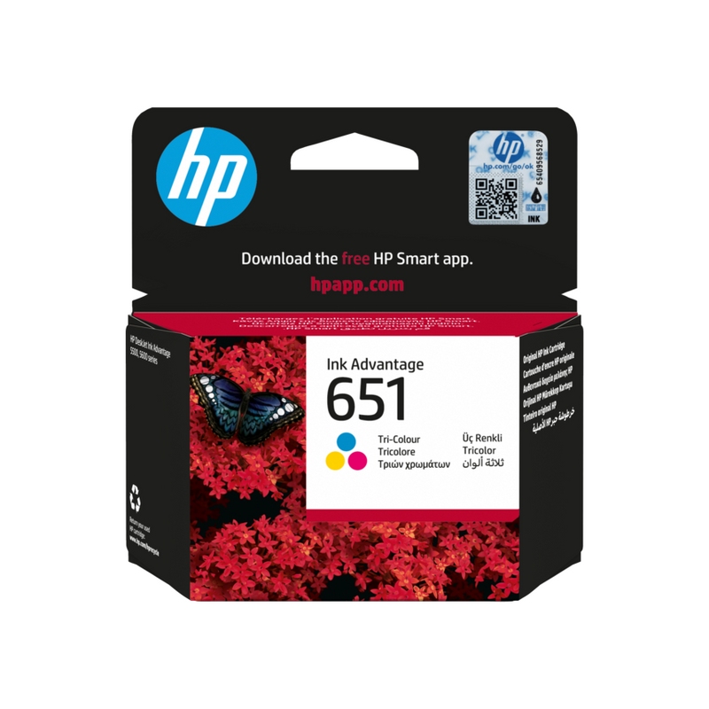 HP 651 Tri-color Original Ink Advantage Cartridge | C2P11AE