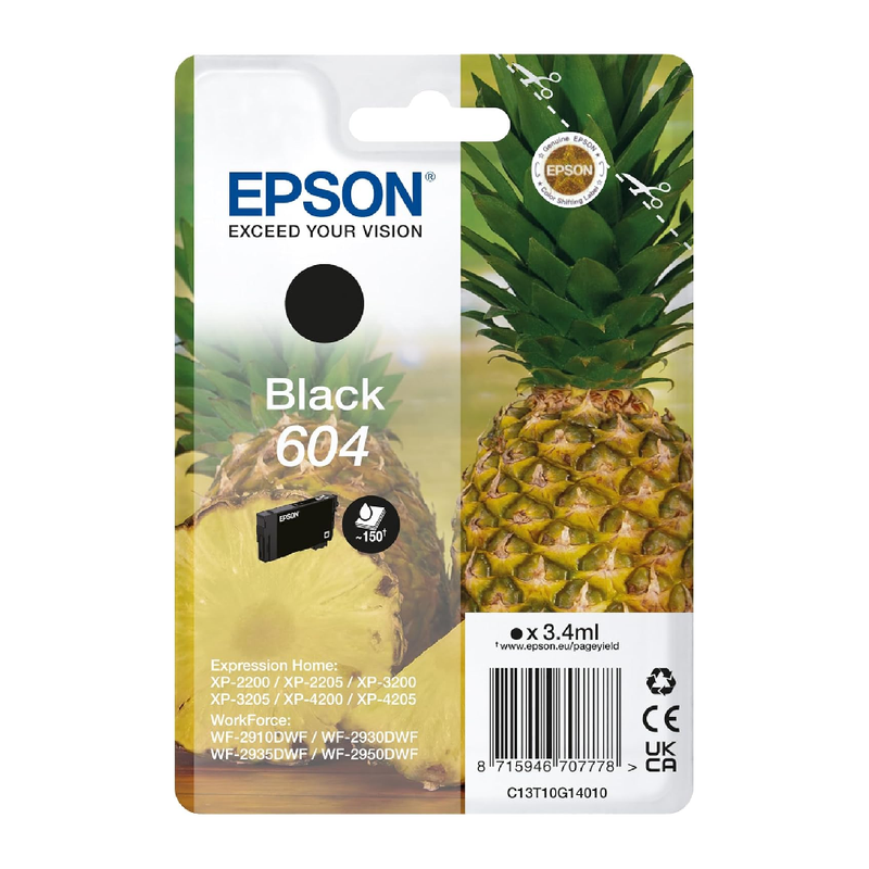Epson 604 Ink Cartridge - Black | C13T10G14010