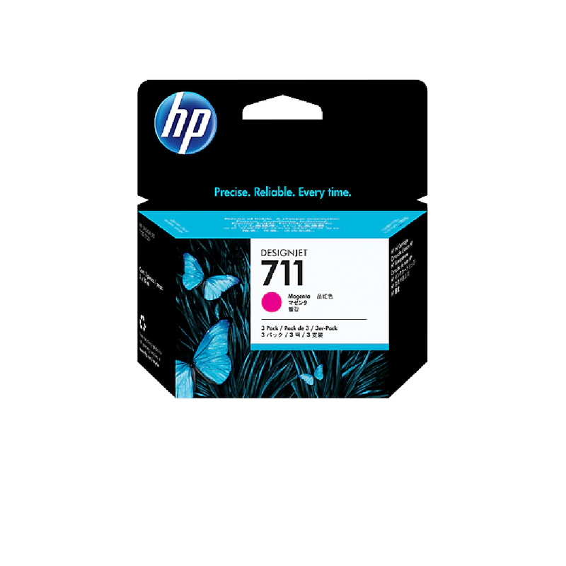 HP 711 3-pack 29-ml Magenta Designjet Ink Cartridge | CZ135A