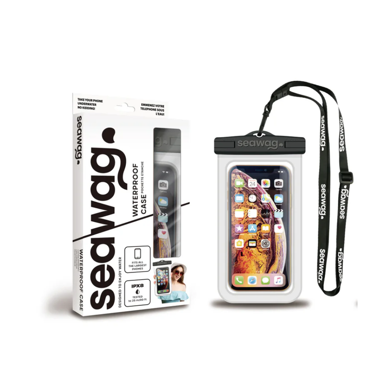 Seawag Waterproof Phone Case - Black/White