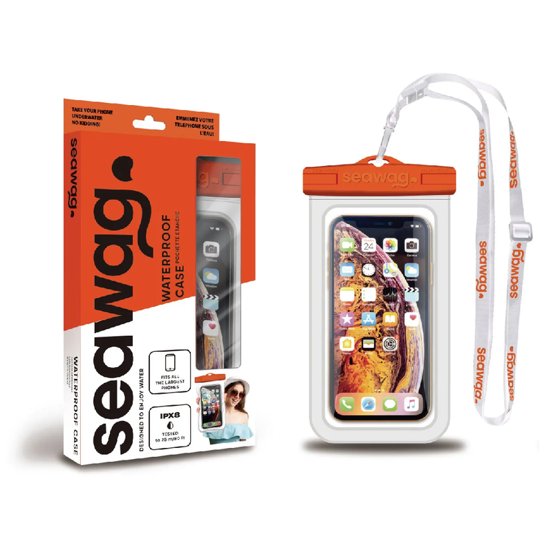 Seawag Waterproof Phone Case - Orange/White