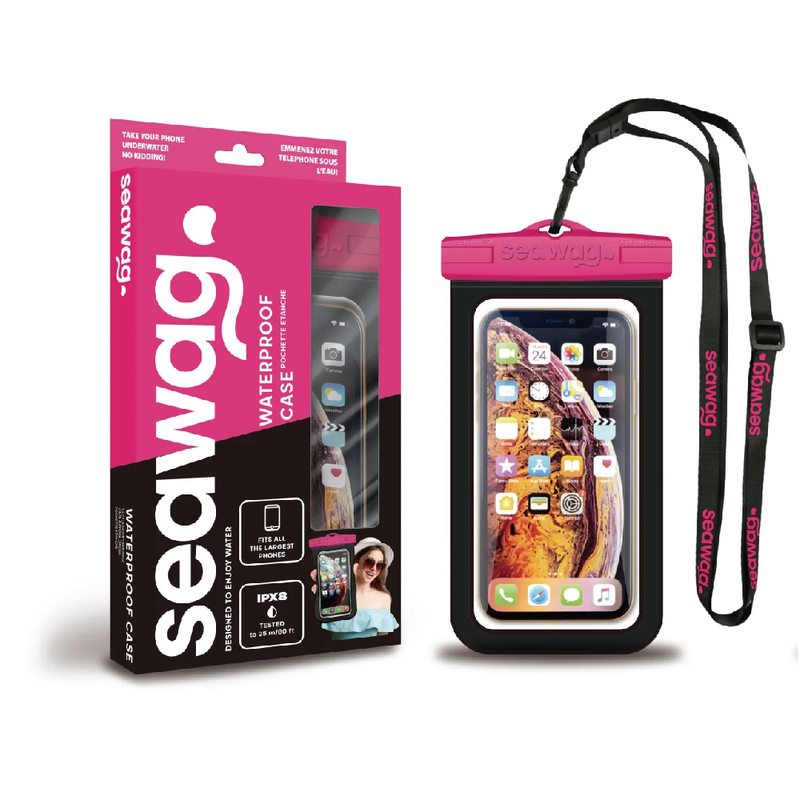 Seawag Waterproof Phone Case - Pink/Black