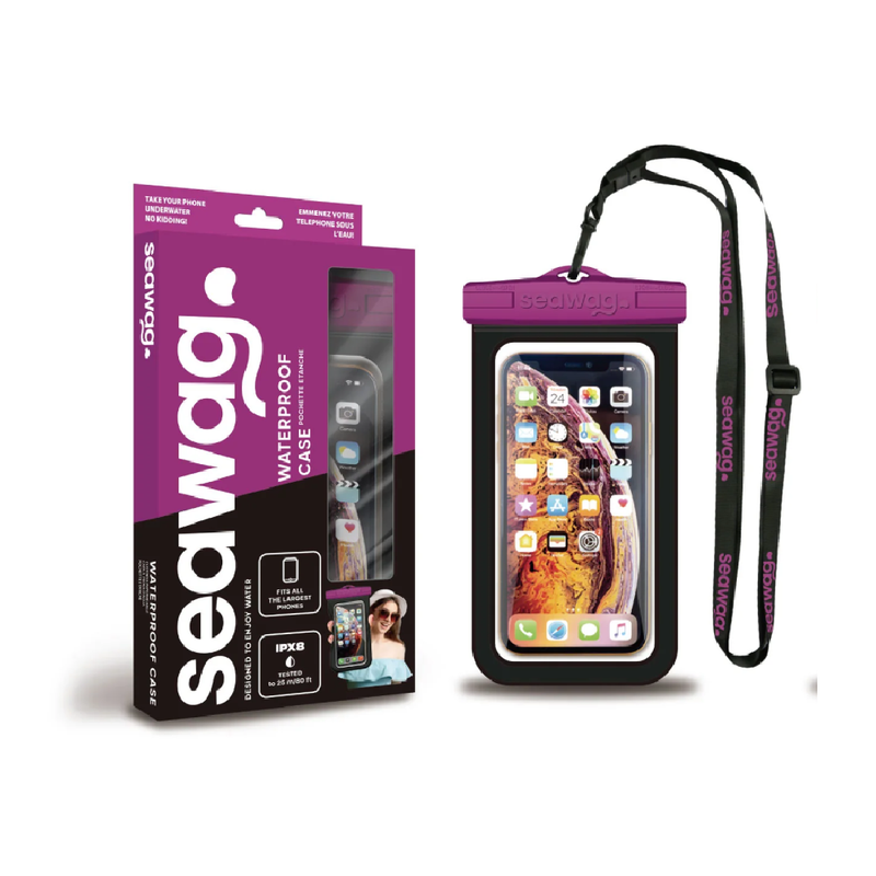 Seawag Waterproof Phone Case - Purple/Black