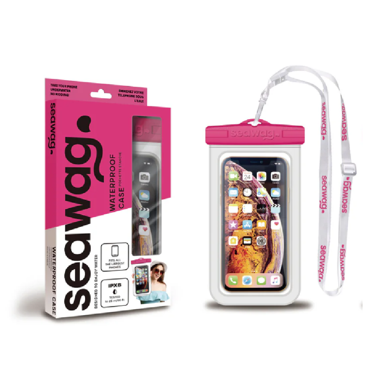 Seawag Waterproof Phone Case - Pink/White
