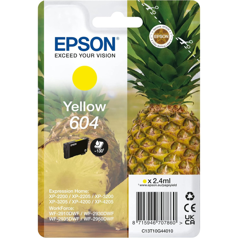 Epson 604 Ink Cartridge - Yellow