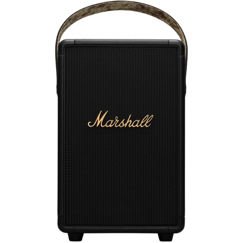 Marshall Tufton Portable Bluetooth Speaker, Black & Brass