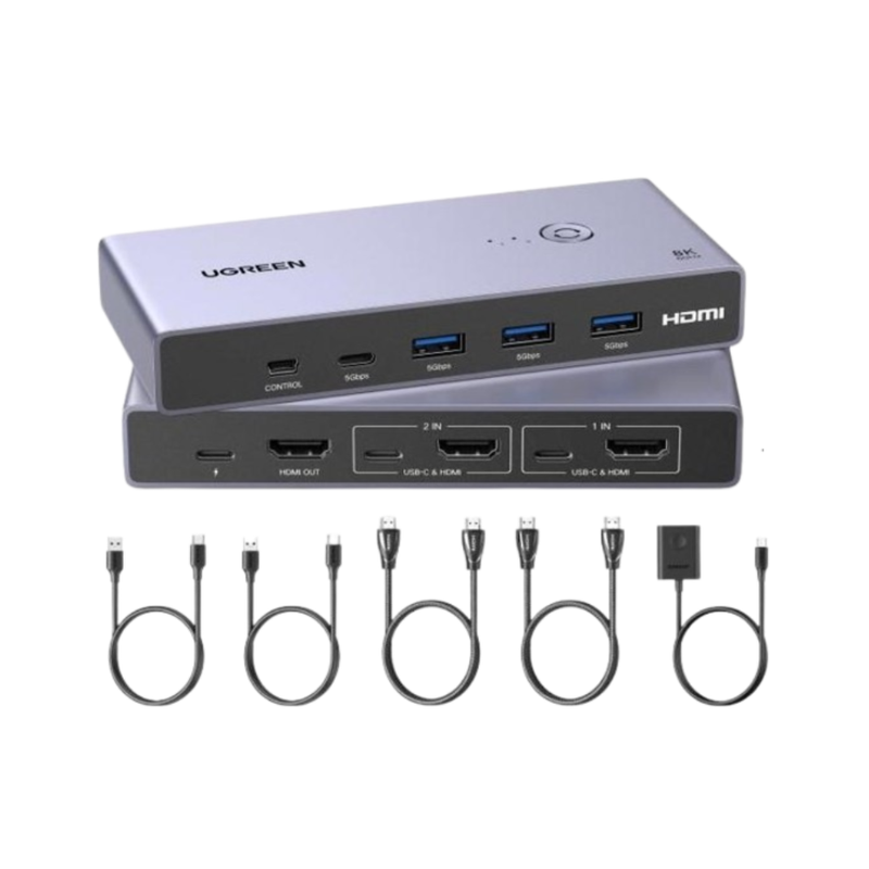 UGREEN 8K HDMI KVM Switch with 4 USB 3.0 Ports | CM692 | 25961