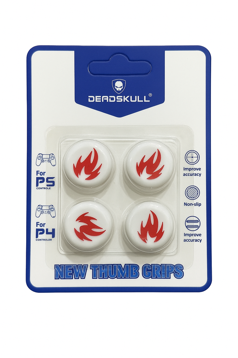 DeadSkull New Thumb Grips – Flame Design | PS4/PS5