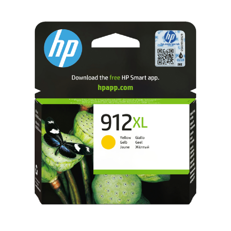 HP 912XL High Yield Yellow Original Ink Cartridge | 3YL83AE