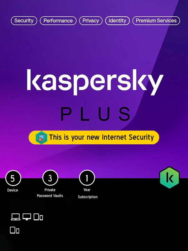 Kaspersky Plus – 5 Devices | KL1049G5AFS-21