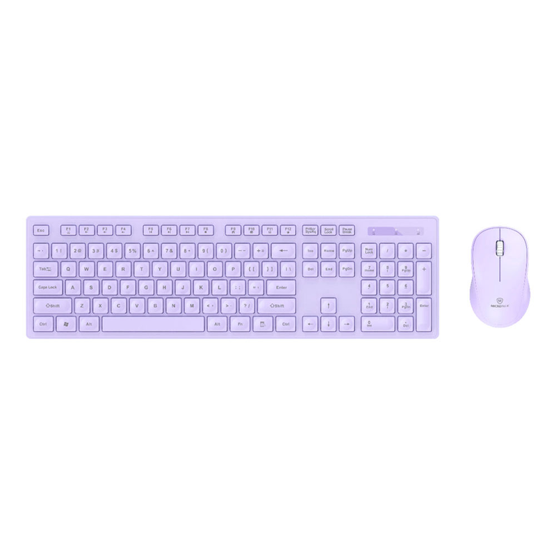 Micropack USB Wireless Mouse and Keyboard Combo - Purple | KM-237W