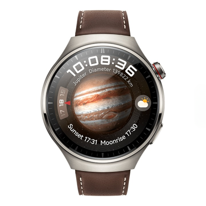Huawei Watch 4 Pro – Dark Brown Leather Strap | Watch 4 Pro