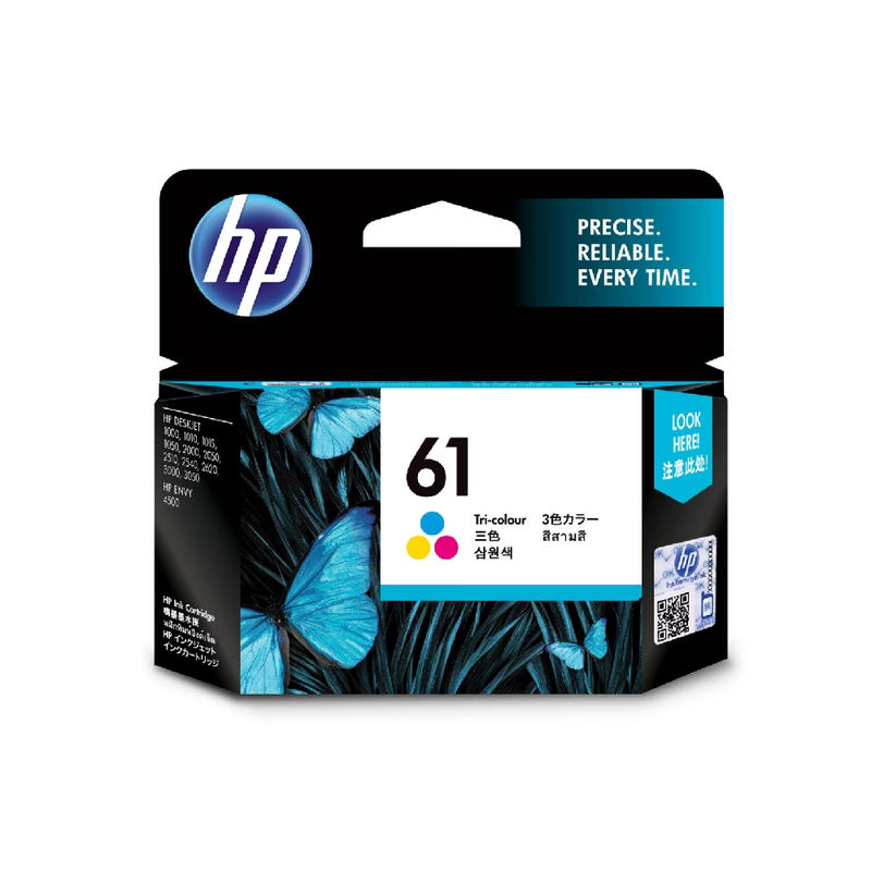 HP 61 Tri‑Color Original Ink Cartridge | CH562WA