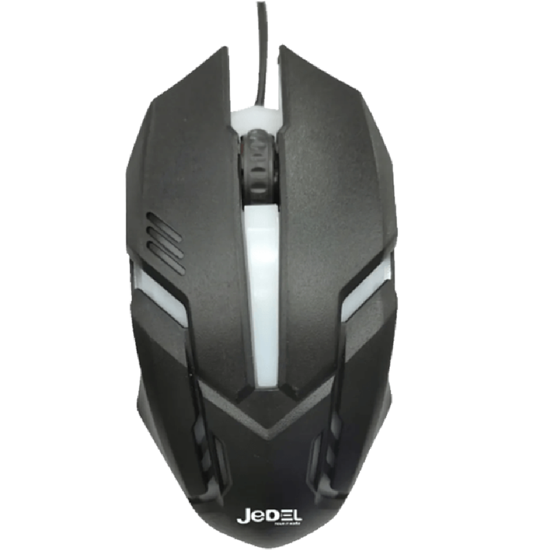 Jedel M66 — Wired RGB Gaming Mouse | 1000 DPI Optical | 7-Color LED | USB Plug & Play
