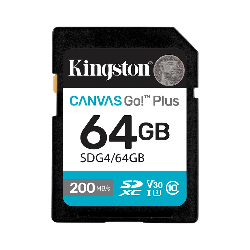 Kingston Canvas Go Plus 64GB microSD Card | SDCG4/64GB