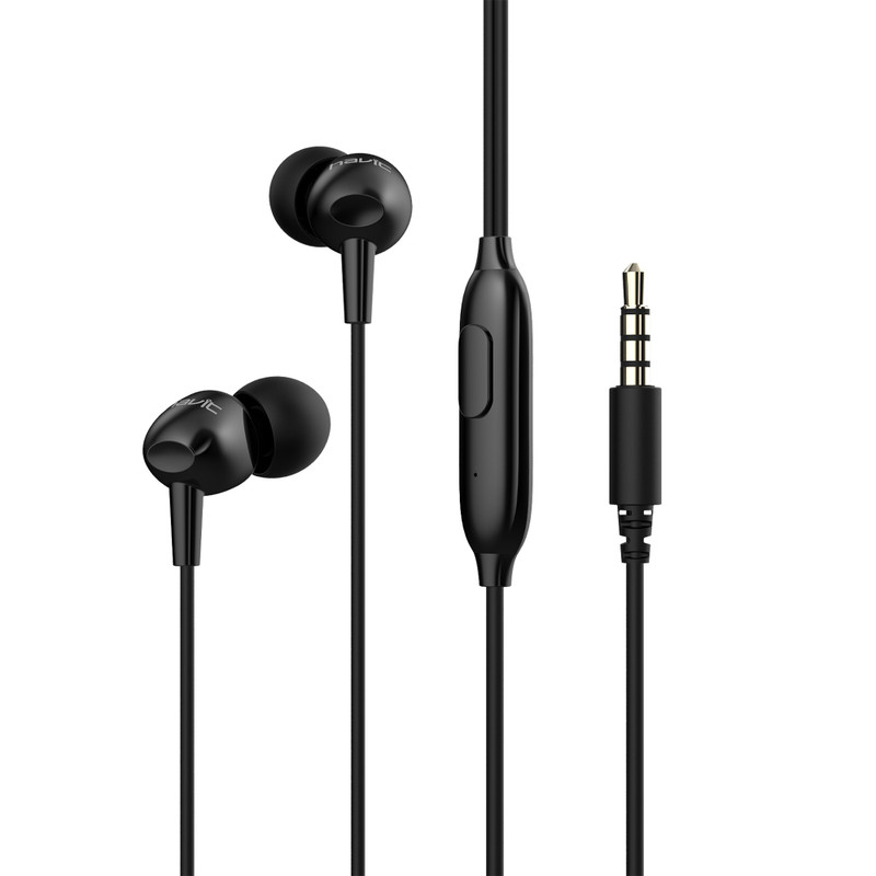 Havit Wired Earphone with Microphone - Black | E48P-BK