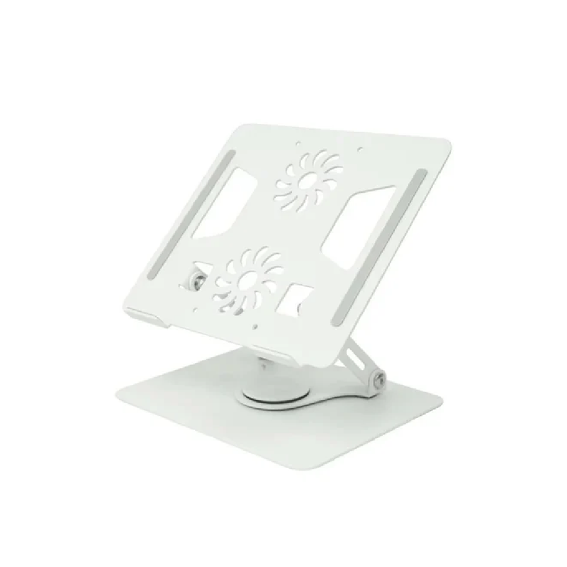 Stand Aluminum 906 With 2 Fan Laptop iPad - White