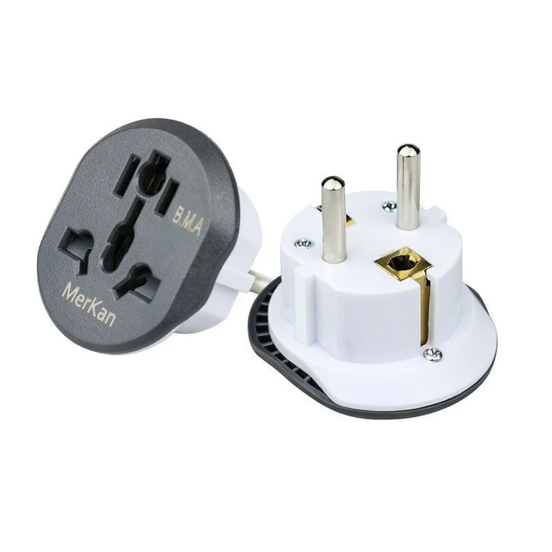 KT-168 — 16A Universal UK to EU Travel Adapter — 4mm Pins