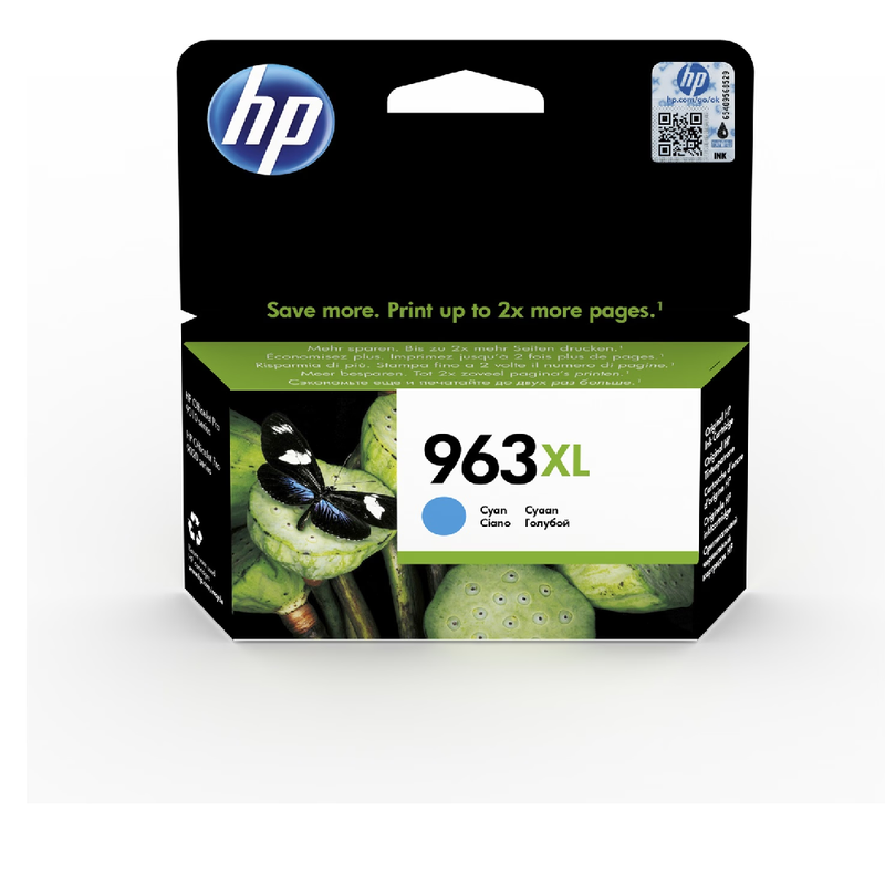 HP 963XL High Yield Original Ink Cartridge - Cyan | 3JA27AE