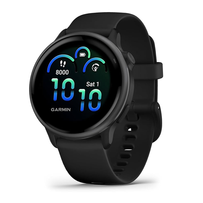 Garmin Vivoactive 6 Smartwatch - Slate with Black Band | 010-02985-00