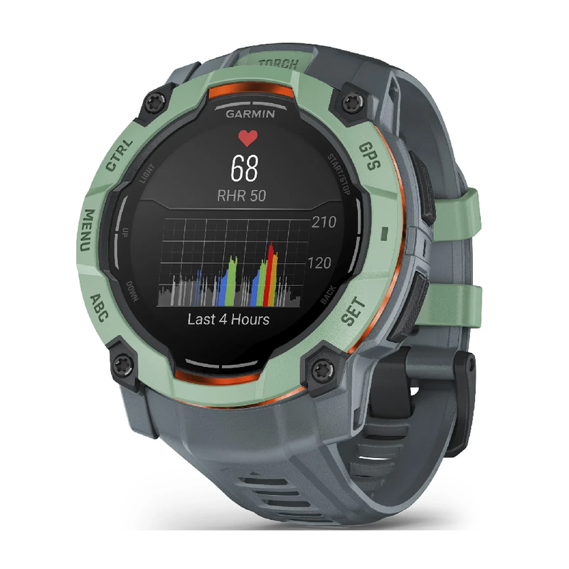 Garmin Instinct 3 – 50 mm Smartwatch, AMOLED - Neotropic with Twilight Band | 010-03020-01
