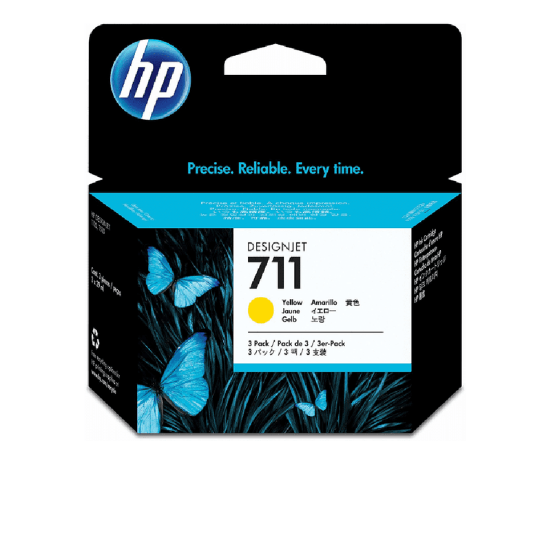 HP 711 29-ml DesignJet Original Ink Cartridge - Yellow | CZ132A