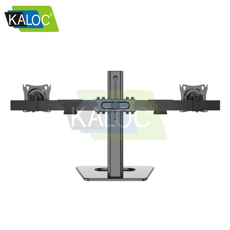 KALOC Adjustable Horizontal Dual Monitor Arm, for Screens 17 to 27 Inches | DZ220-T