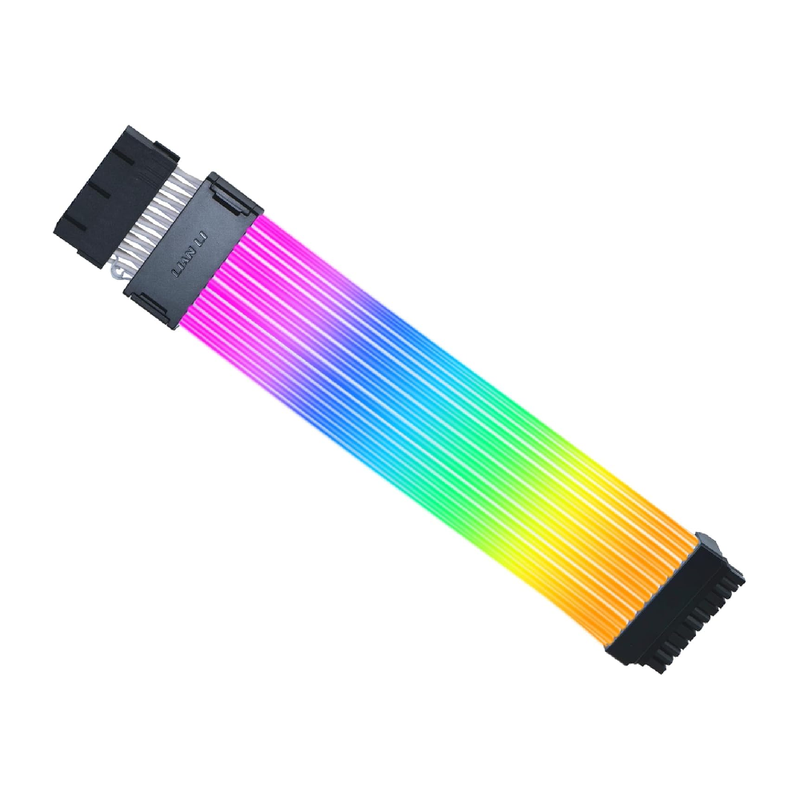 Lian Li Strimer Wireless 24 Pin with Controller Addressable RGB Power Extension Cable | PW24-1W-T