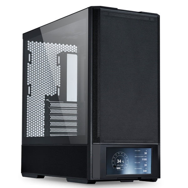 Lian Li Lancool 207 Digital ATX Case with Glass Side Panel– Black | G99.LAN207DX.00