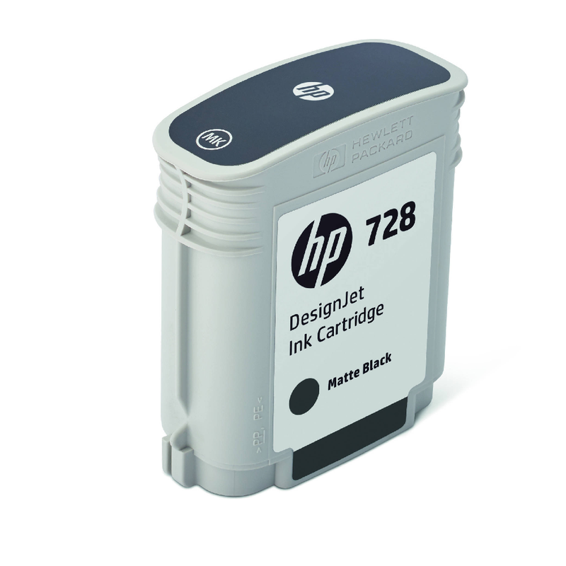 HP 728 69-ml DesignJet Original Ink Cartridge - Matte Black | F9J64A