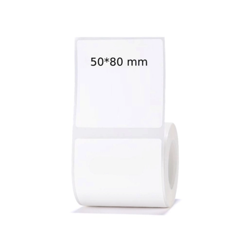 NIIMBOT B1 White Thermal Label - 50 Label/Roll - 50x80mm