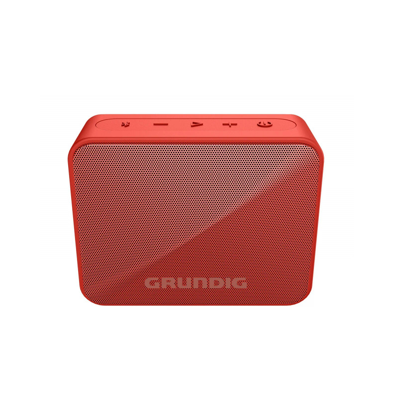 Grundig Solo Red Speaker, Up to 20 Hours Playtime, Splash-Proof IPX5 | SOLORED