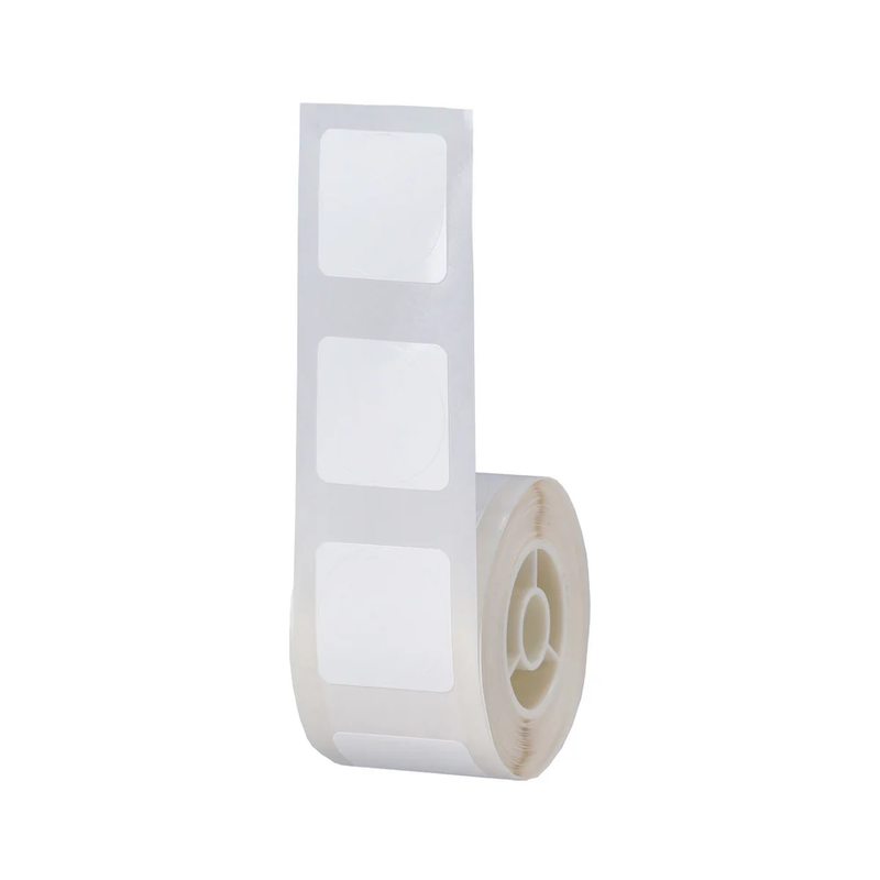 NIIMBOT D101 White Round Thermal Label - 265 Label/Roll - 20x20mm